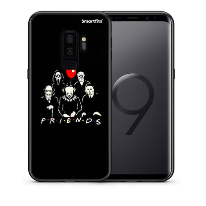 Θήκη Samsung S9 Plus Halloween Friends από τη Smartfits με σχέδιο στο πίσω μέρος και μαύρο περίβλημα | Samsung S9 Plus Halloween Friends case with colorful back and black bezels