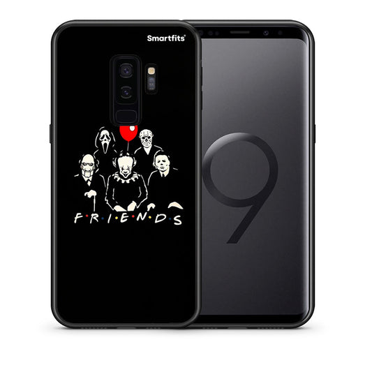 Θήκη Samsung S9 Plus Halloween Friends από τη Smartfits με σχέδιο στο πίσω μέρος και μαύρο περίβλημα | Samsung S9 Plus Halloween Friends case with colorful back and black bezels