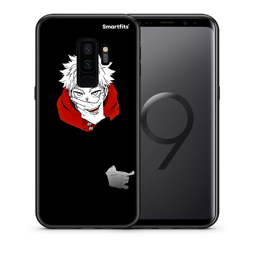 Θήκη Samsung S9 Plus Itadori Anime από τη Smartfits με σχέδιο στο πίσω μέρος και μαύρο περίβλημα | Samsung S9 Plus Itadori Anime case with colorful back and black bezels