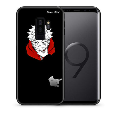 Θήκη Samsung S9 Plus Itadori Anime από τη Smartfits με σχέδιο στο πίσω μέρος και μαύρο περίβλημα | Samsung S9 Plus Itadori Anime case with colorful back and black bezels