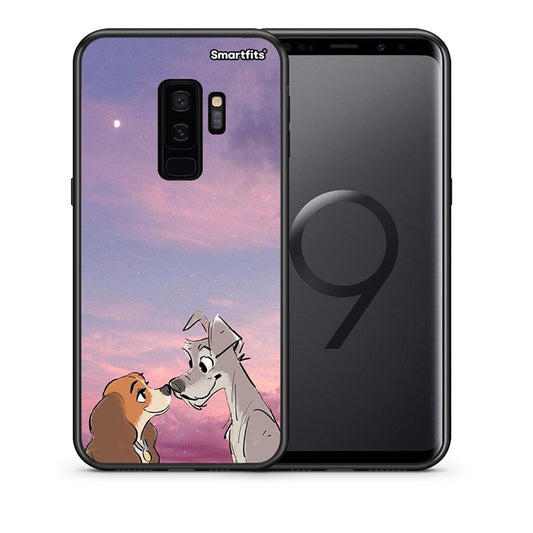 Θήκη Samsung S9 Plus Lady And Tramp από τη Smartfits με σχέδιο στο πίσω μέρος και μαύρο περίβλημα | Samsung S9 Plus Lady And Tramp case with colorful back and black bezels