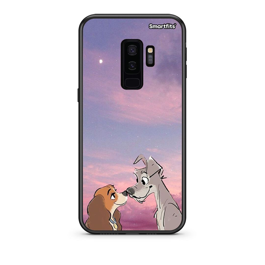 samsung s9 plus Lady And Tramp θήκη από τη Smartfits με σχέδιο στο πίσω μέρος και μαύρο περίβλημα | Smartphone case with colorful back and black bezels by Smartfits