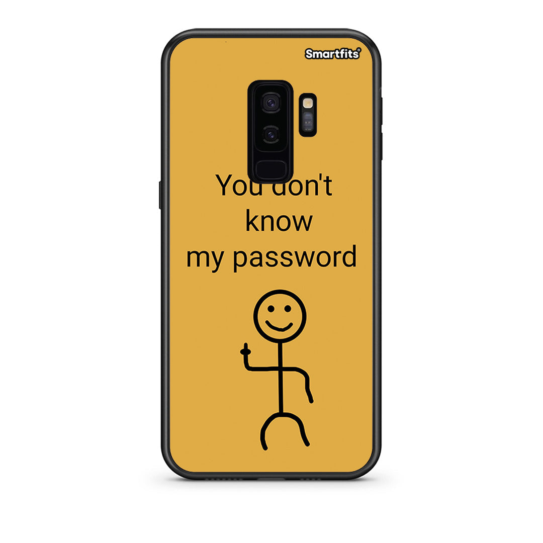 samsung s9 plus My Password Θήκη από τη Smartfits με σχέδιο στο πίσω μέρος και μαύρο περίβλημα | Smartphone case with colorful back and black bezels by Smartfits