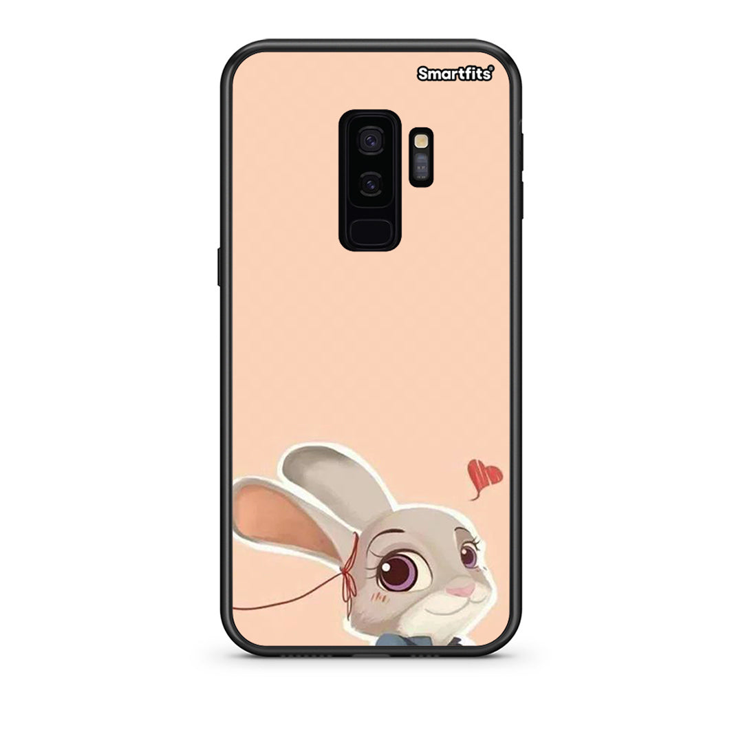 samsung s9 plus Nick Wilde And Judy Hopps Love 2 θήκη από τη Smartfits με σχέδιο στο πίσω μέρος και μαύρο περίβλημα | Smartphone case with colorful back and black bezels by Smartfits