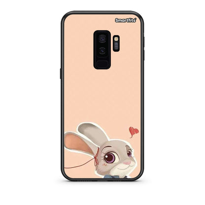 samsung s9 plus Nick Wilde And Judy Hopps Love 2 θήκη από τη Smartfits με σχέδιο στο πίσω μέρος και μαύρο περίβλημα | Smartphone case with colorful back and black bezels by Smartfits