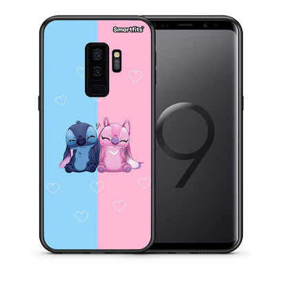 Θήκη Samsung S9 Plus Stitch And Angel από τη Smartfits με σχέδιο στο πίσω μέρος και μαύρο περίβλημα | Samsung S9 Plus Stitch And Angel case with colorful back and black bezels