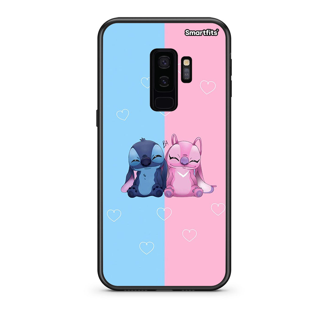 samsung s9 plus Stitch And Angel θήκη από τη Smartfits με σχέδιο στο πίσω μέρος και μαύρο περίβλημα | Smartphone case with colorful back and black bezels by Smartfits