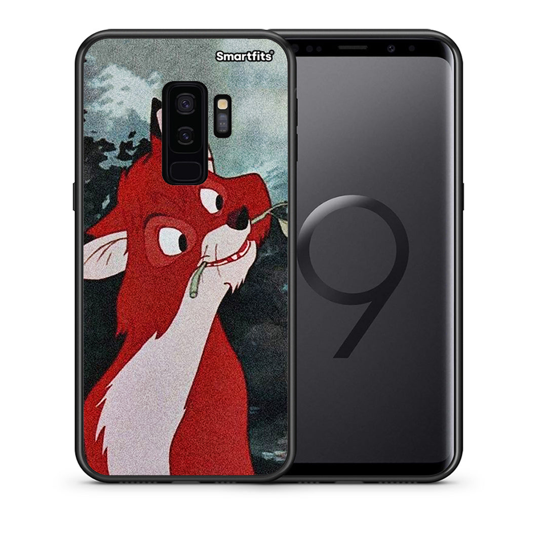 Θήκη Samsung S9 Plus Tod And Vixey Love 1 από τη Smartfits με σχέδιο στο πίσω μέρος και μαύρο περίβλημα | Samsung S9 Plus Tod And Vixey Love 1 case with colorful back and black bezels