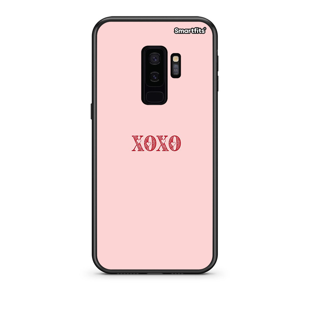 samsung s9 plus XOXO Love θήκη από τη Smartfits με σχέδιο στο πίσω μέρος και μαύρο περίβλημα | Smartphone case with colorful back and black bezels by Smartfits