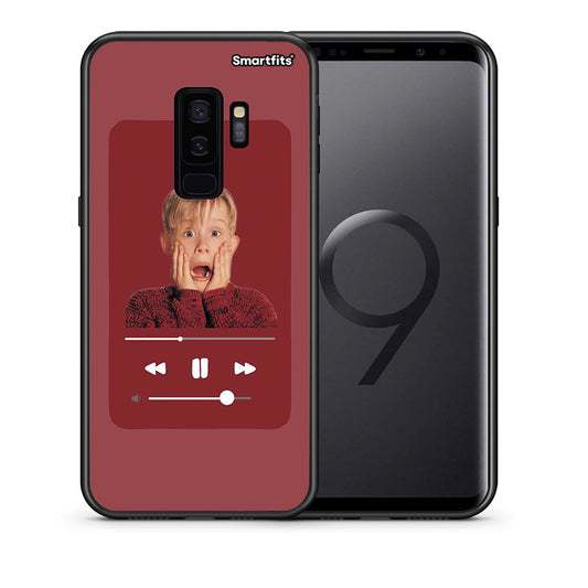 Θήκη Samsung S9 Plus Xmas Alone Music από τη Smartfits με σχέδιο στο πίσω μέρος και μαύρο περίβλημα | Samsung S9 Plus Xmas Alone Music case with colorful back and black bezels
