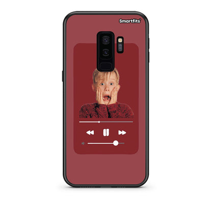 samsung s9 plus Xmas Alone Music θήκη από τη Smartfits με σχέδιο στο πίσω μέρος και μαύρο περίβλημα | Smartphone case with colorful back and black bezels by Smartfits