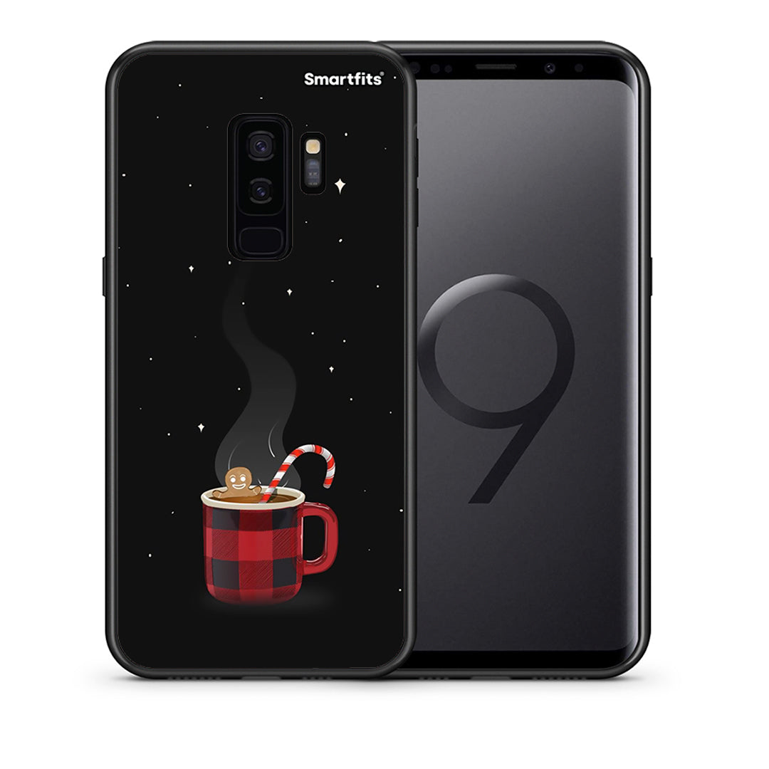 Θήκη Samsung S9 Plus Xmas Bathing από τη Smartfits με σχέδιο στο πίσω μέρος και μαύρο περίβλημα | Samsung S9 Plus Xmas Bathing case with colorful back and black bezels