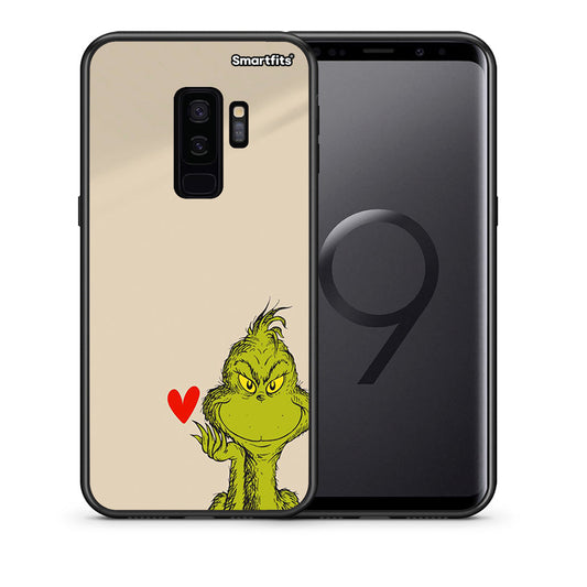 Θήκη Samsung S9 Plus Xmas Grinch από τη Smartfits με σχέδιο στο πίσω μέρος και μαύρο περίβλημα | Samsung S9 Plus Xmas Grinch case with colorful back and black bezels