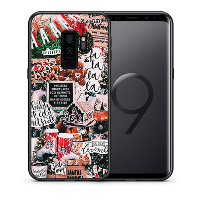 Θήκη Samsung S9 Plus Xmas Habbits από τη Smartfits με σχέδιο στο πίσω μέρος και μαύρο περίβλημα | Samsung S9 Plus Xmas Habbits case with colorful back and black bezels