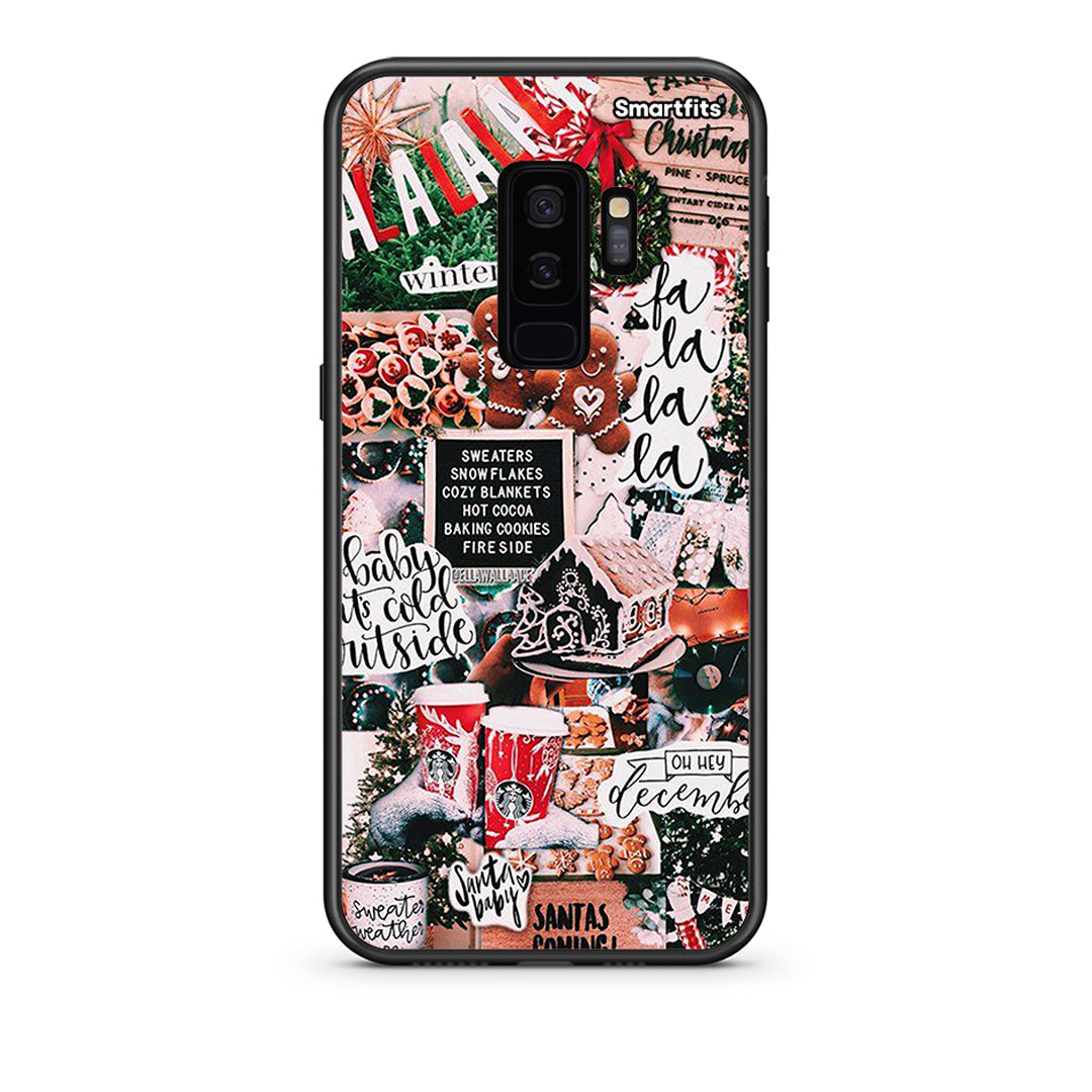 samsung s9 plus Xmas Habbits θήκη από τη Smartfits με σχέδιο στο πίσω μέρος και μαύρο περίβλημα | Smartphone case with colorful back and black bezels by Smartfits