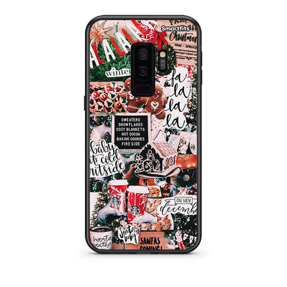 samsung s9 plus Xmas Habbits θήκη από τη Smartfits με σχέδιο στο πίσω μέρος και μαύρο περίβλημα | Smartphone case with colorful back and black bezels by Smartfits