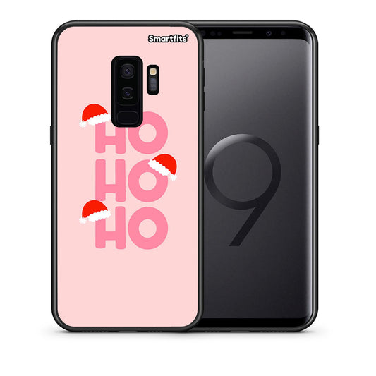 Θήκη Samsung S9 Plus Xmas Ho Ho Ho από τη Smartfits με σχέδιο στο πίσω μέρος και μαύρο περίβλημα | Samsung S9 Plus Xmas Ho Ho Ho case with colorful back and black bezels