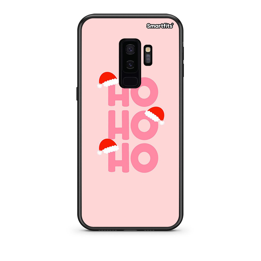 samsung s9 plus Xmas Ho Ho Ho θήκη από τη Smartfits με σχέδιο στο πίσω μέρος και μαύρο περίβλημα | Smartphone case with colorful back and black bezels by Smartfits