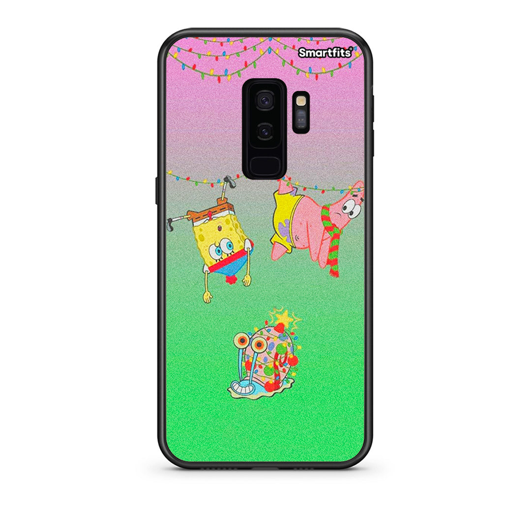 samsung s9 plus Xmas Lights θήκη από τη Smartfits με σχέδιο στο πίσω μέρος και μαύρο περίβλημα | Smartphone case with colorful back and black bezels by Smartfits