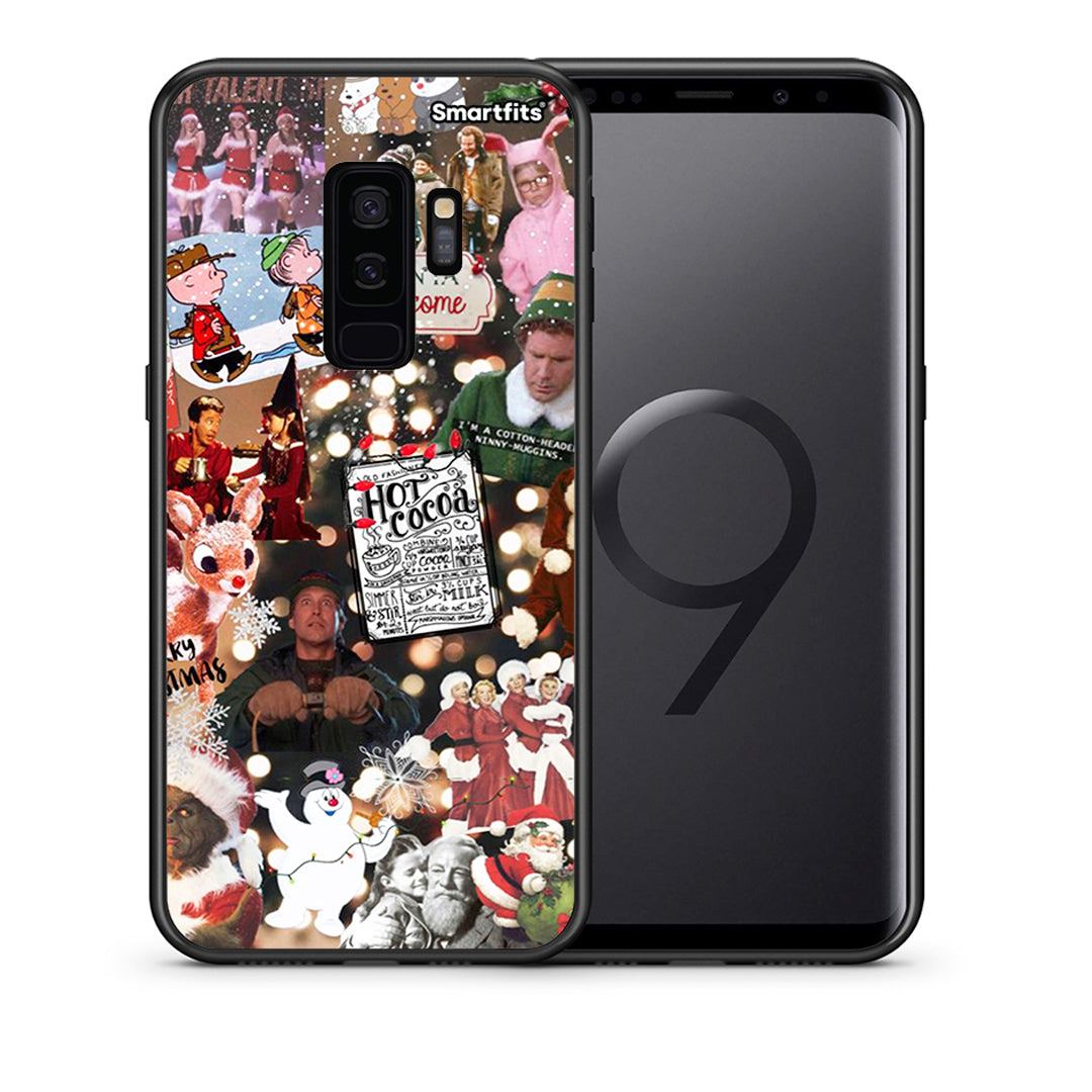 Θήκη Samsung S9 Plus Xmas Movies από τη Smartfits με σχέδιο στο πίσω μέρος και μαύρο περίβλημα | Samsung S9 Plus Xmas Movies case with colorful back and black bezels