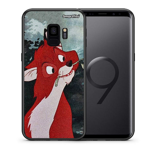 Θήκη Samsung S9 Tod And Vixey Love 1 από τη Smartfits με σχέδιο στο πίσω μέρος και μαύρο περίβλημα | Samsung S9 Tod And Vixey Love 1 case with colorful back and black bezels
