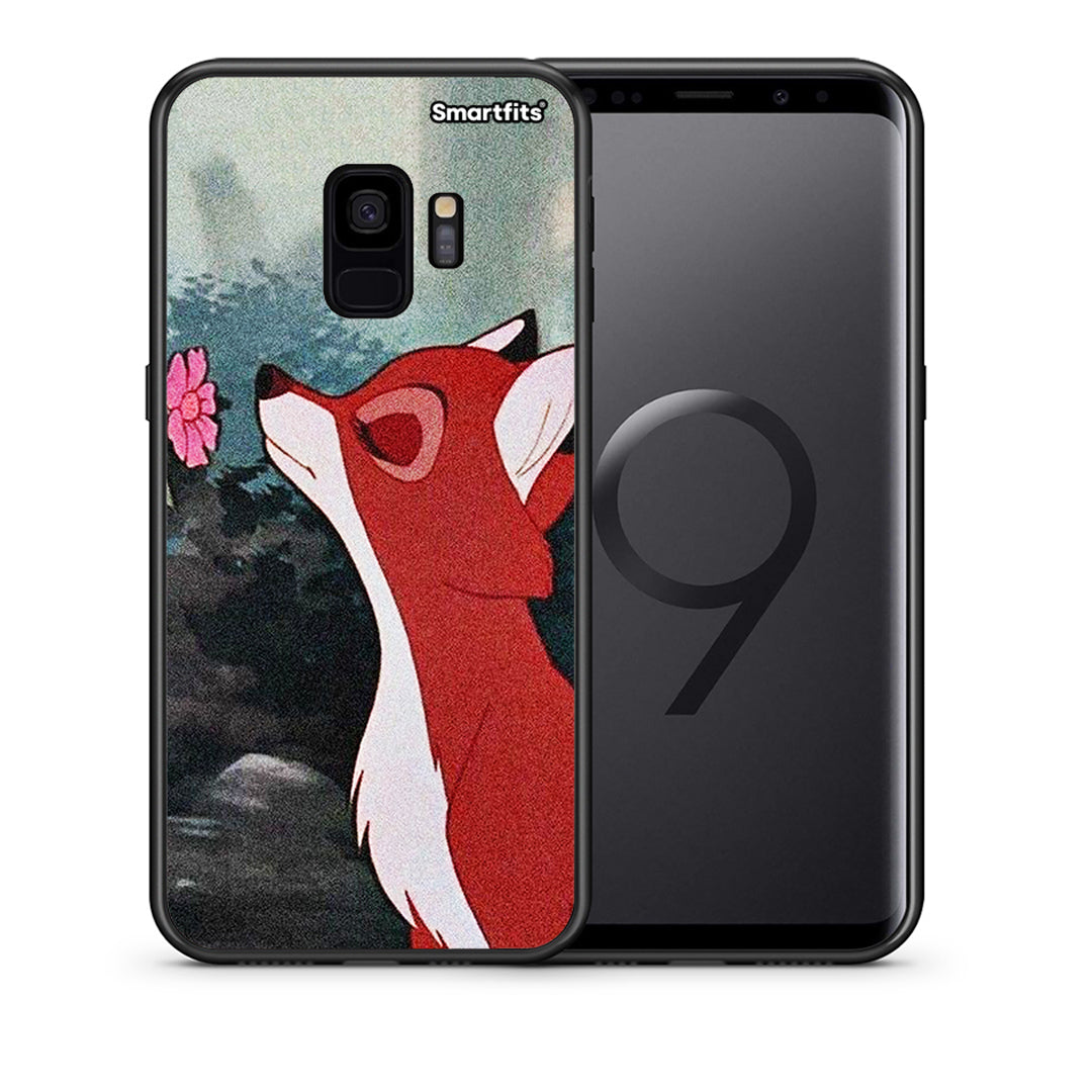 Θήκη Samsung S9 Tod And Vixey Love 2 από τη Smartfits με σχέδιο στο πίσω μέρος και μαύρο περίβλημα | Samsung S9 Tod And Vixey Love 2 case with colorful back and black bezels