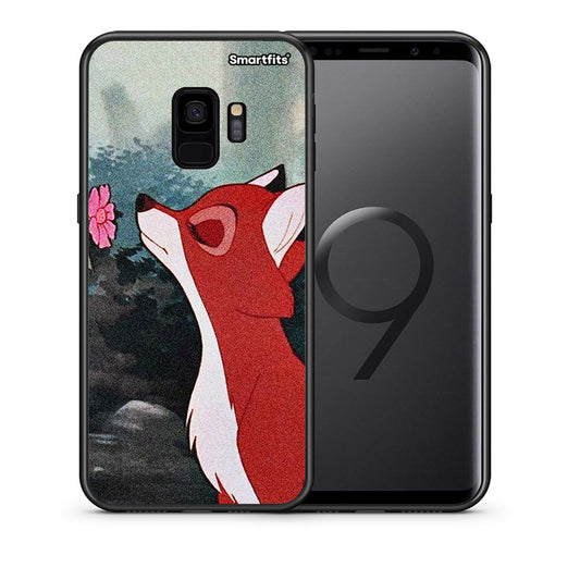 Θήκη Samsung S9 Tod And Vixey Love 2 από τη Smartfits με σχέδιο στο πίσω μέρος και μαύρο περίβλημα | Samsung S9 Tod And Vixey Love 2 case with colorful back and black bezels
