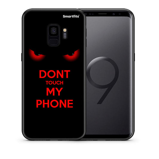 Θήκη Samsung S9 Touch My Phone από τη Smartfits με σχέδιο στο πίσω μέρος και μαύρο περίβλημα | Samsung S9 Touch My Phone case with colorful back and black bezels