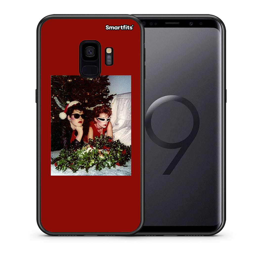 Θήκη Samsung S9 Waiting For Xmas από τη Smartfits με σχέδιο στο πίσω μέρος και μαύρο περίβλημα | Samsung S9 Waiting For Xmas case with colorful back and black bezels