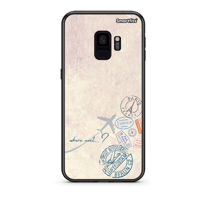 samsung s9 Where Next Θήκη από τη Smartfits με σχέδιο στο πίσω μέρος και μαύρο περίβλημα | Smartphone case with colorful back and black bezels by Smartfits