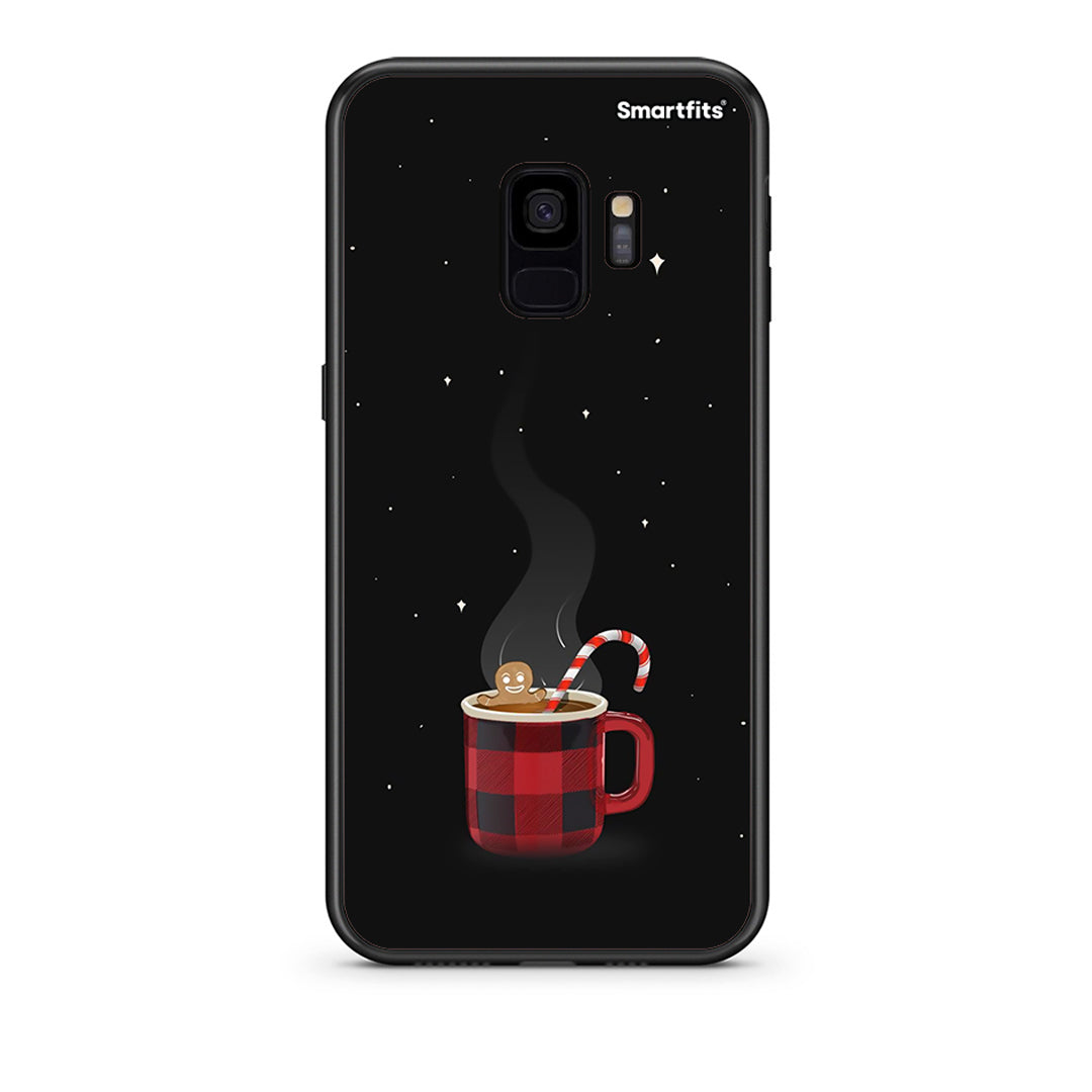 samsung s9 Xmas Bathing θήκη από τη Smartfits με σχέδιο στο πίσω μέρος και μαύρο περίβλημα | Smartphone case with colorful back and black bezels by Smartfits