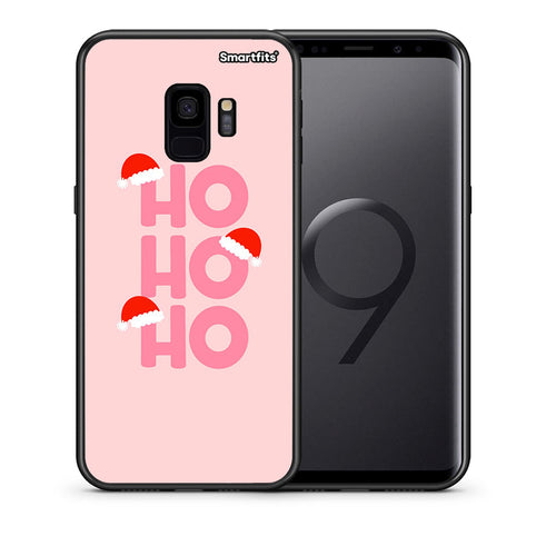 Θήκη Samsung S9 Xmas Ho Ho Ho από τη Smartfits με σχέδιο στο πίσω μέρος και μαύρο περίβλημα | Samsung S9 Xmas Ho Ho Ho case with colorful back and black bezels