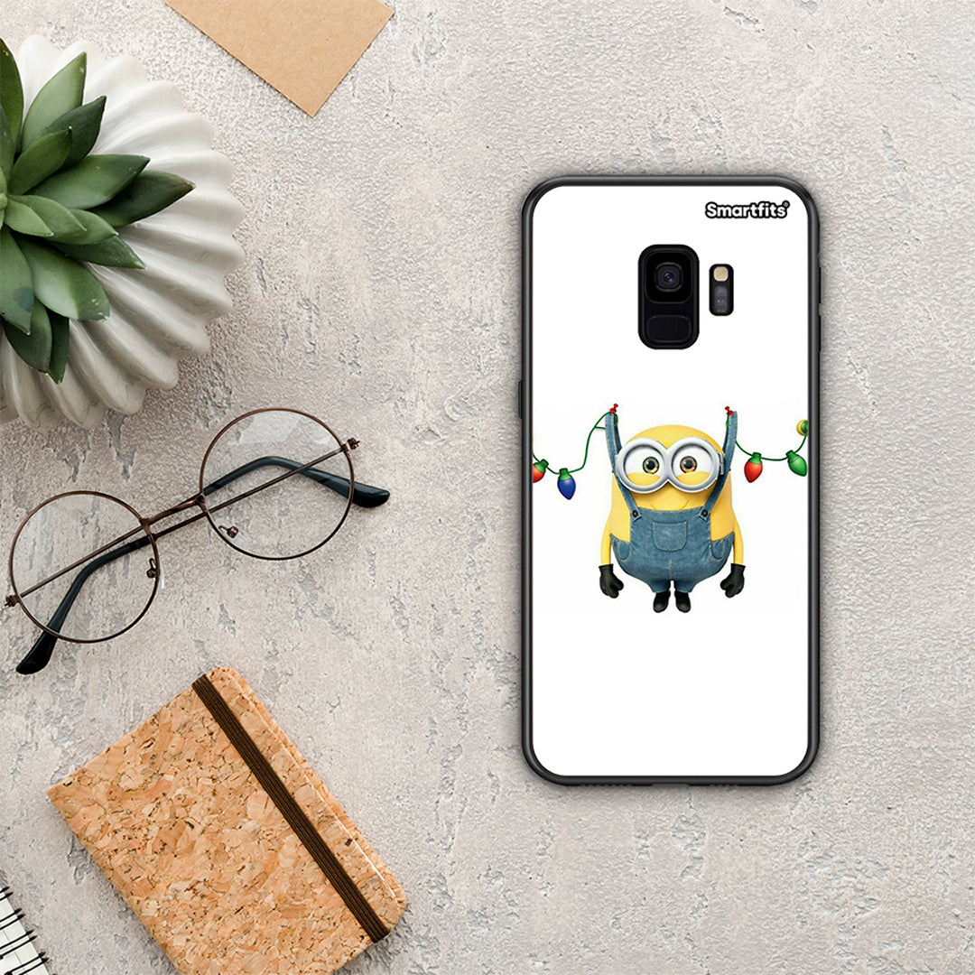 Xmas Minion Lights - Samsung Galaxy S9 θήκη