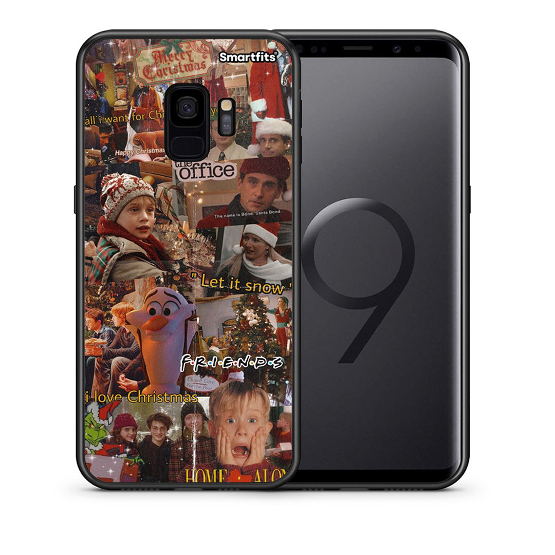 Θήκη Samsung S9 Xmas Wishes από τη Smartfits με σχέδιο στο πίσω μέρος και μαύρο περίβλημα | Samsung S9 Xmas Wishes case with colorful back and black bezels