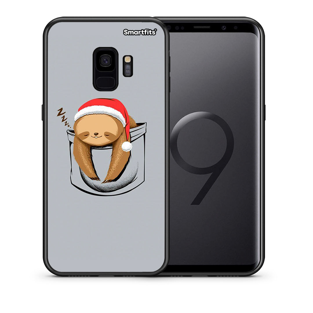 Θήκη Samsung S9 Xmas Zzzz από τη Smartfits με σχέδιο στο πίσω μέρος και μαύρο περίβλημα | Samsung S9 Xmas Zzzz case with colorful back and black bezels