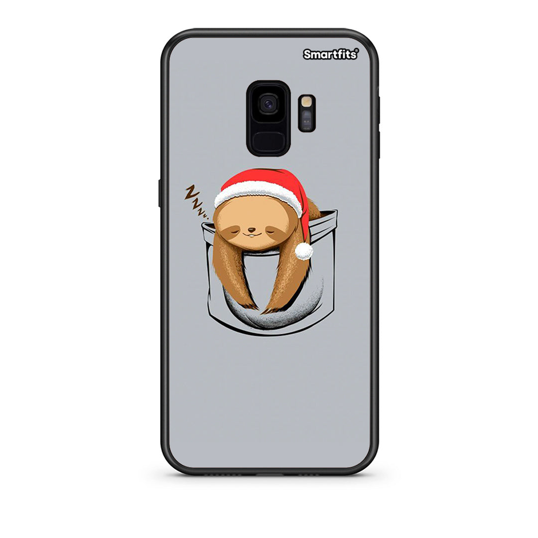 samsung s9 Xmas Zzzz θήκη από τη Smartfits με σχέδιο στο πίσω μέρος και μαύρο περίβλημα | Smartphone case with colorful back and black bezels by Smartfits