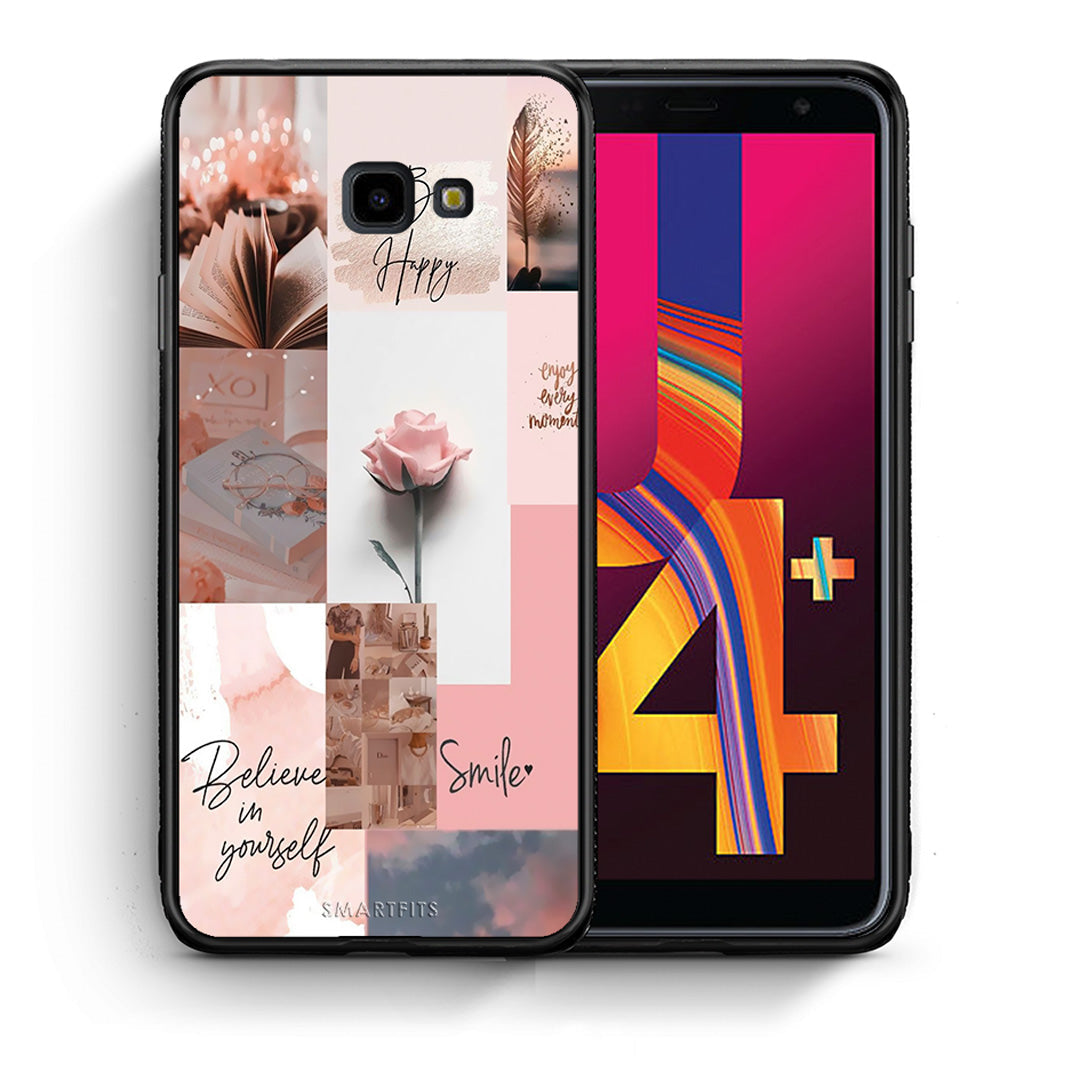Θήκη Samsung J4 Plus Aesthetic Collage από τη Smartfits με σχέδιο στο πίσω μέρος και μαύρο περίβλημα | Samsung J4 Plus Aesthetic Collage case with colorful back and black bezels