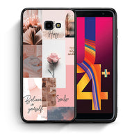 Thumbnail for Θήκη Samsung J4 Plus Aesthetic Collage από τη Smartfits με σχέδιο στο πίσω μέρος και μαύρο περίβλημα | Samsung J4 Plus Aesthetic Collage case with colorful back and black bezels