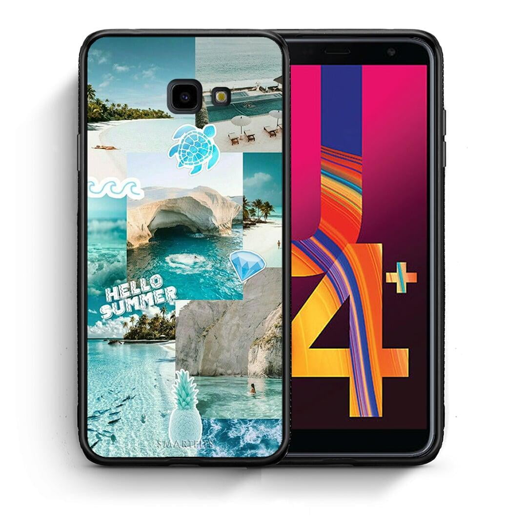 Θήκη Samsung J4 Plus Aesthetic Summer από τη Smartfits με σχέδιο στο πίσω μέρος και μαύρο περίβλημα | Samsung J4 Plus Aesthetic Summer case with colorful back and black bezels