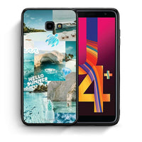 Thumbnail for Θήκη Samsung J4 Plus Aesthetic Summer από τη Smartfits με σχέδιο στο πίσω μέρος και μαύρο περίβλημα | Samsung J4 Plus Aesthetic Summer case with colorful back and black bezels