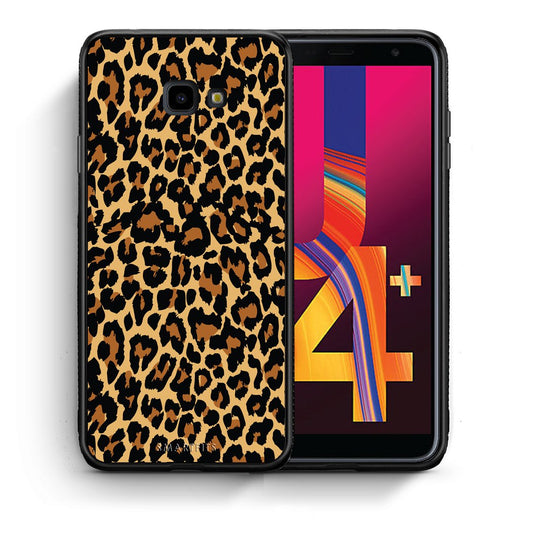 Θήκη Samsung J4 Plus Leopard Animal από τη Smartfits με σχέδιο στο πίσω μέρος και μαύρο περίβλημα | Samsung J4 Plus Leopard Animal case with colorful back and black bezels