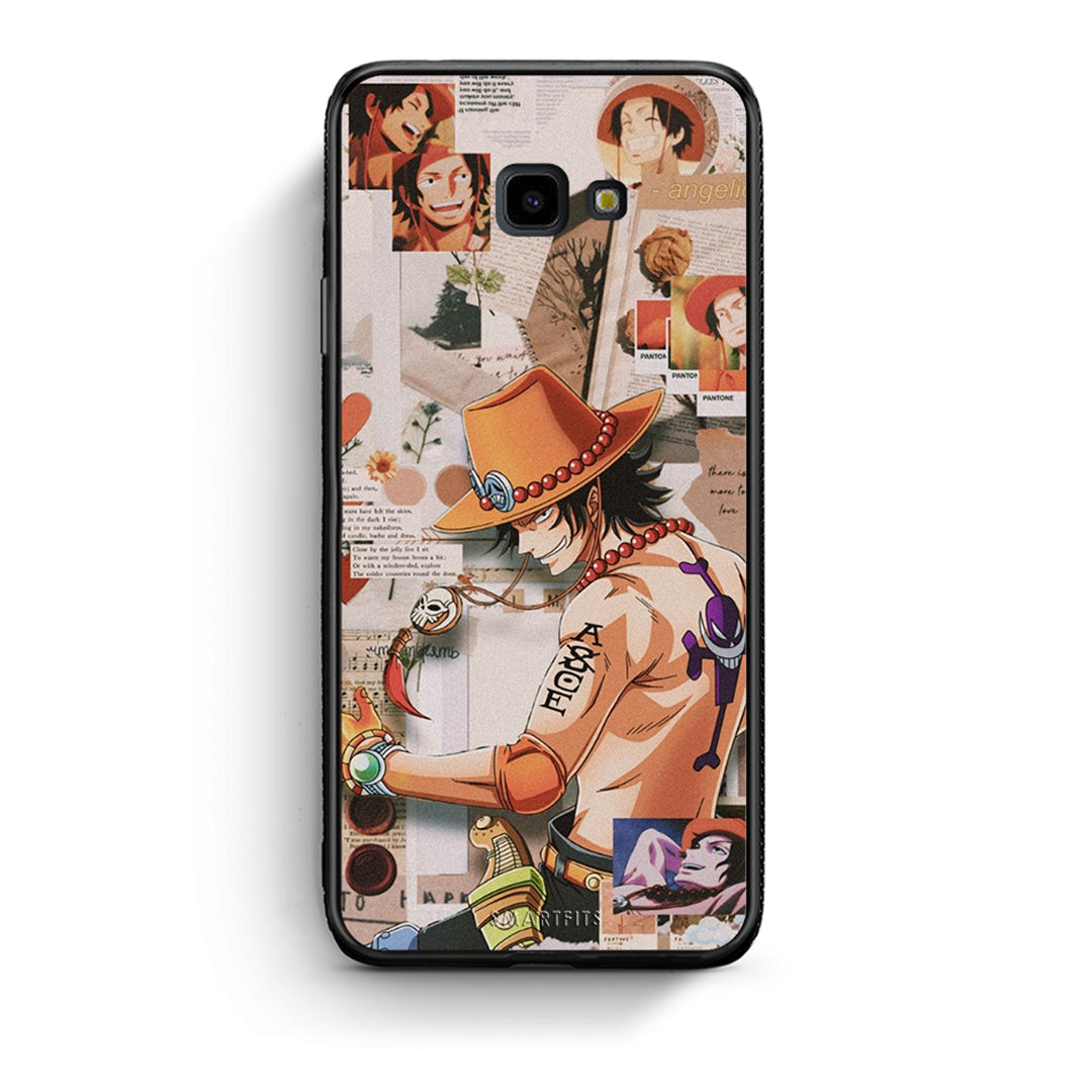 Samsung J4 Plus Anime Collage θήκη από τη Smartfits με σχέδιο στο πίσω μέρος και μαύρο περίβλημα | Smartphone case with colorful back and black bezels by Smartfits