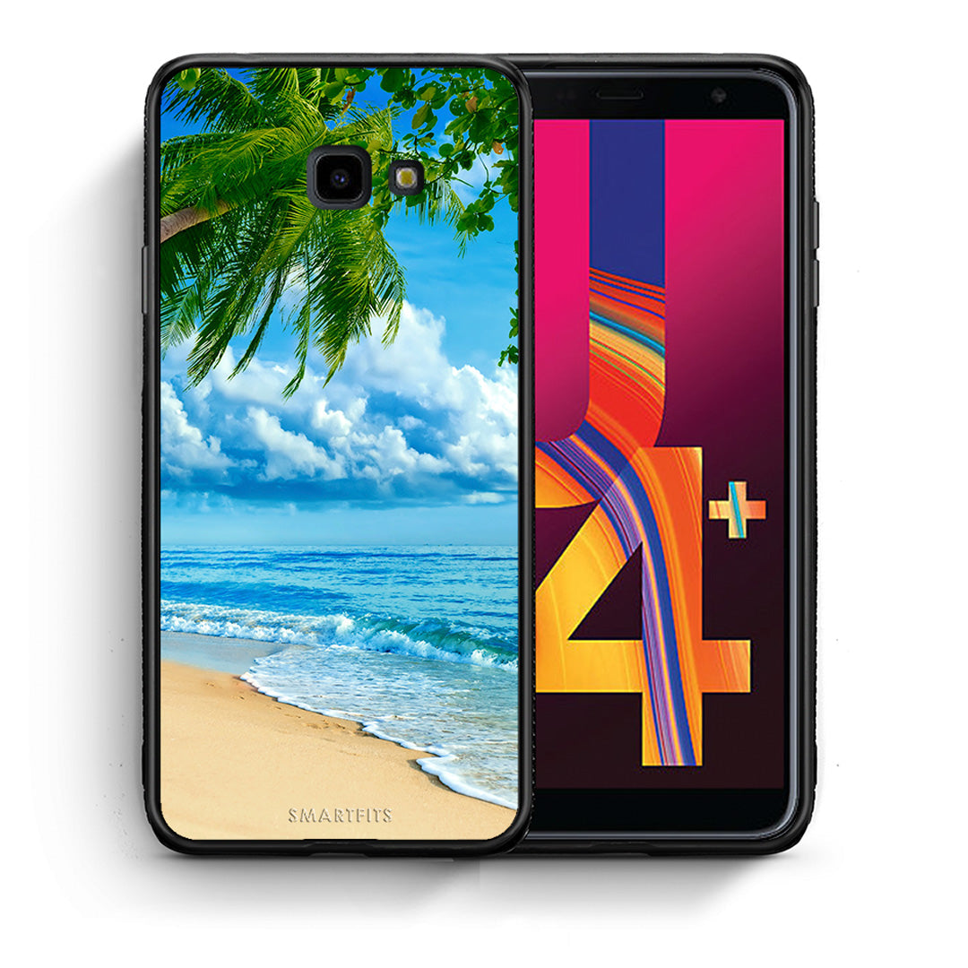 Θήκη Samsung J4 Plus Beautiful Beach από τη Smartfits με σχέδιο στο πίσω μέρος και μαύρο περίβλημα | Samsung J4 Plus Beautiful Beach case with colorful back and black bezels
