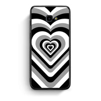 Thumbnail for Samsung J4 Plus Black Hearts θήκη από τη Smartfits με σχέδιο στο πίσω μέρος και μαύρο περίβλημα | Smartphone case with colorful back and black bezels by Smartfits