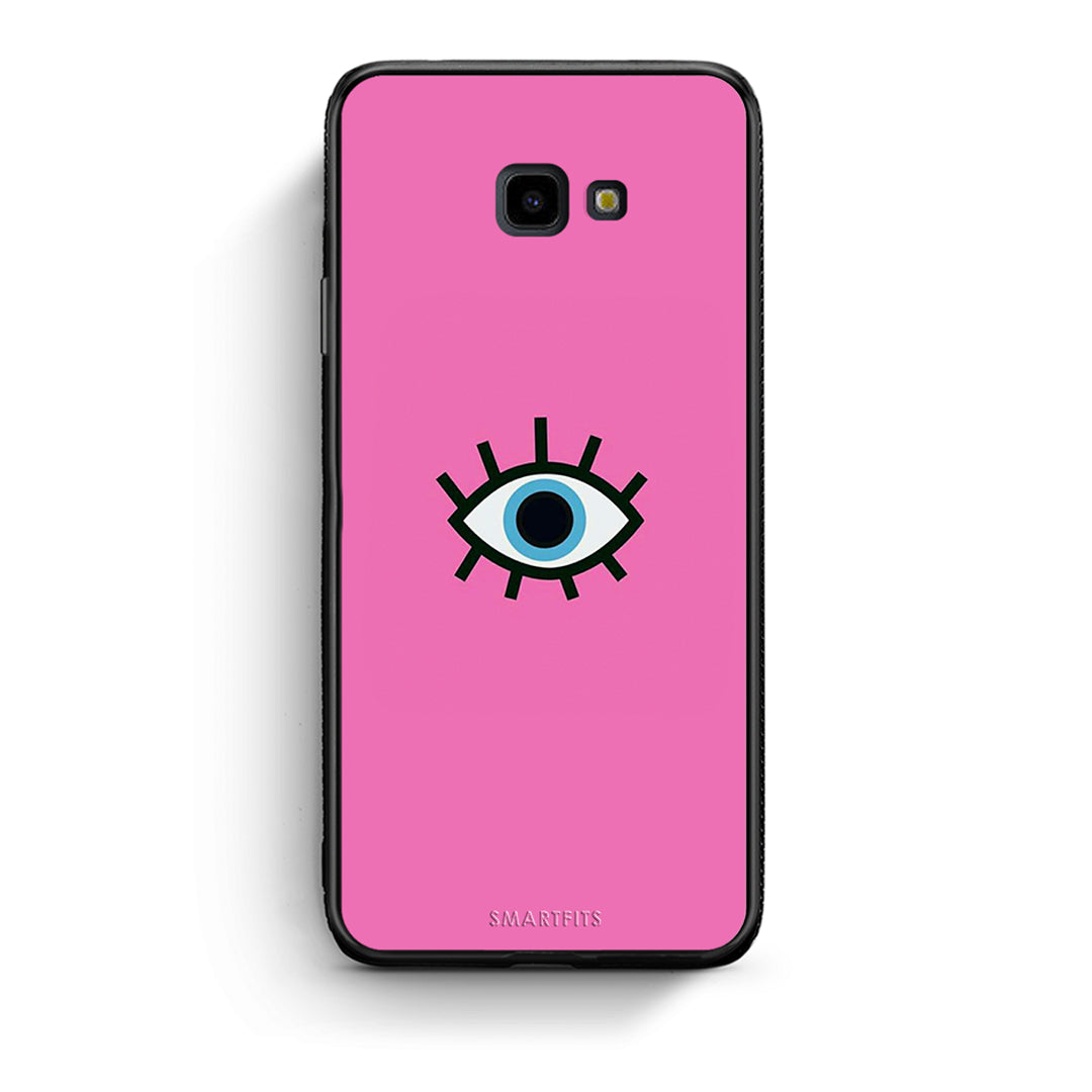Samsung J4 Plus Blue Eye Pink θήκη από τη Smartfits με σχέδιο στο πίσω μέρος και μαύρο περίβλημα | Smartphone case with colorful back and black bezels by Smartfits