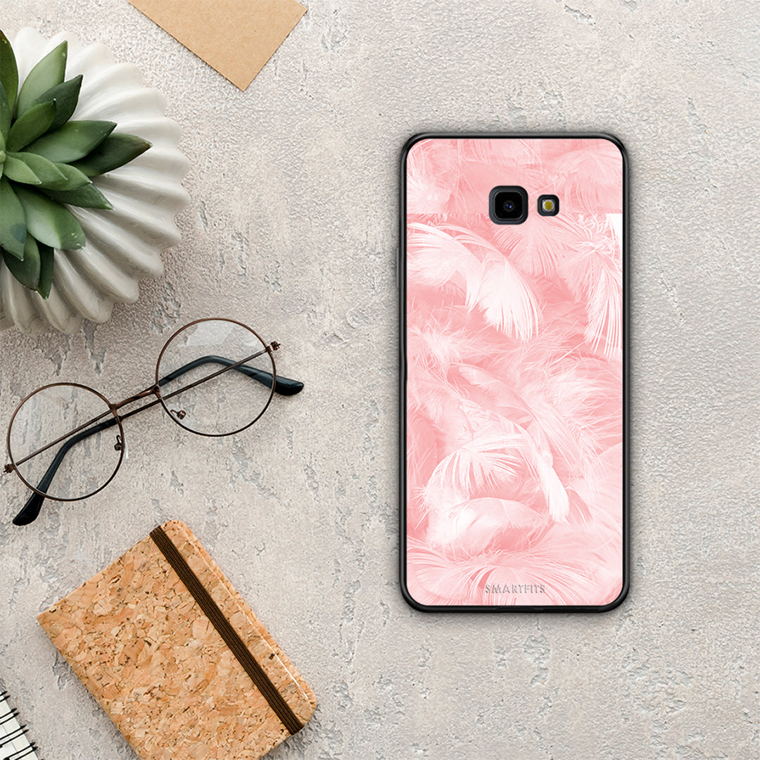 Boho Pink Feather - Samsung Galaxy J4+ θήκη