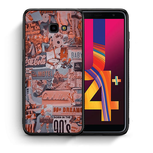 Θήκη Samsung J4 Plus Born In 90s από τη Smartfits με σχέδιο στο πίσω μέρος και μαύρο περίβλημα | Samsung J4 Plus Born In 90s case with colorful back and black bezels