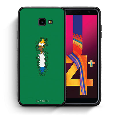 Θήκη Αγίου Βαλεντίνου Samsung J4 Plus Bush Man από τη Smartfits με σχέδιο στο πίσω μέρος και μαύρο περίβλημα | Samsung J4 Plus Bush Man case with colorful back and black bezels