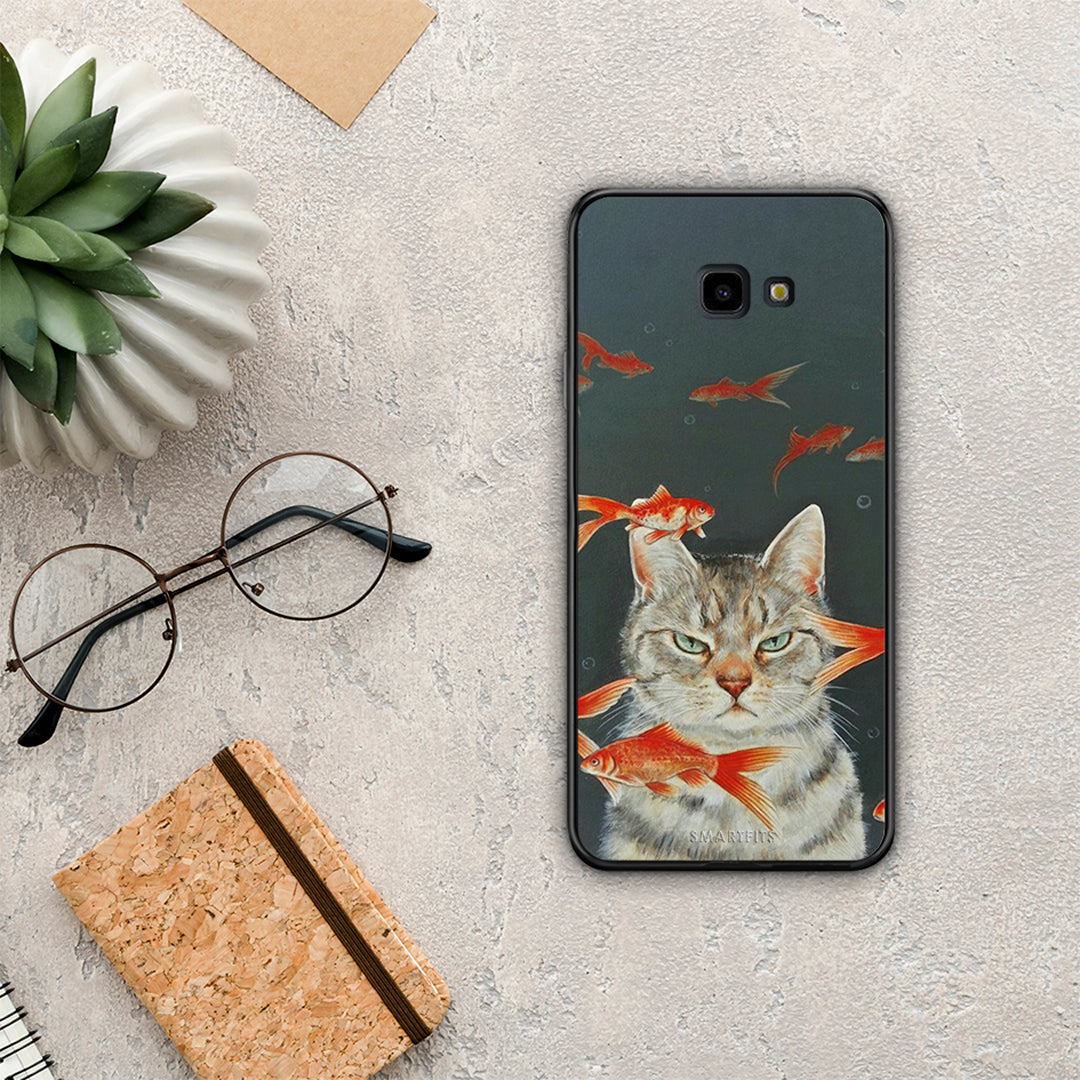 Cat Goldfish - Samsung Galaxy J4+ θήκη