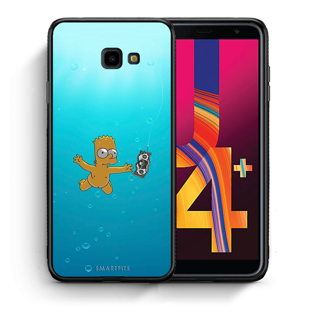 Θήκη Samsung J4 Plus Chasing Money από τη Smartfits με σχέδιο στο πίσω μέρος και μαύρο περίβλημα | Samsung J4 Plus Chasing Money case with colorful back and black bezels